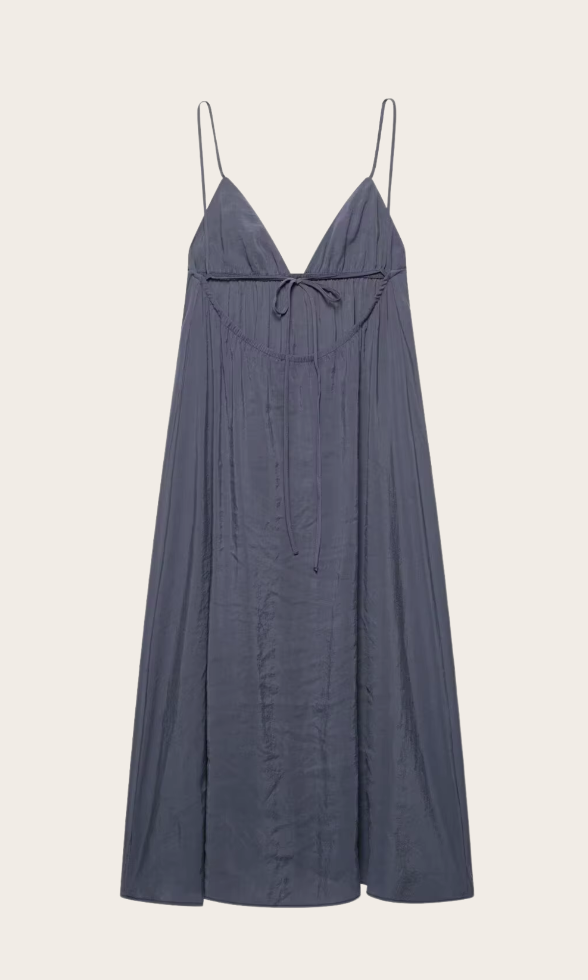 MALU – Hänger Maxikleid in Anthrazit
