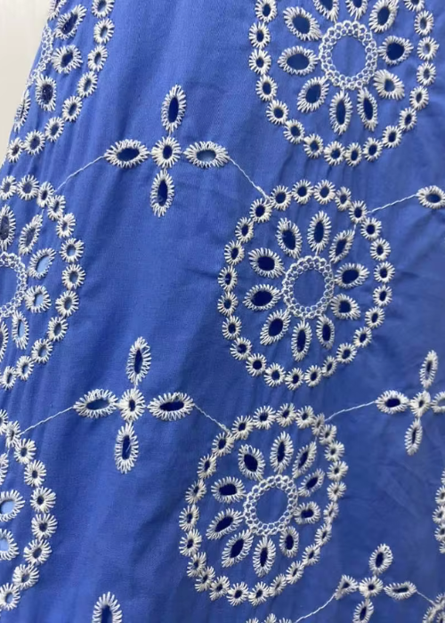 CELESTE: Traumhaftes Blaues Kleid mit Stickerei für Sommer und Hochzeiten