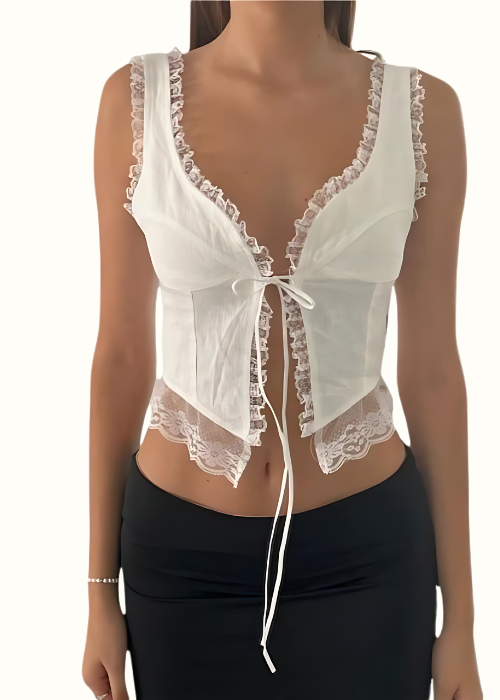 PAULINA TOP: Eleganz trifft auf Verspieltheit