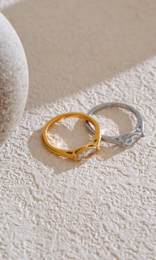 LUNE Ring aus Edelstahl | Wasserfester Statement-Ring