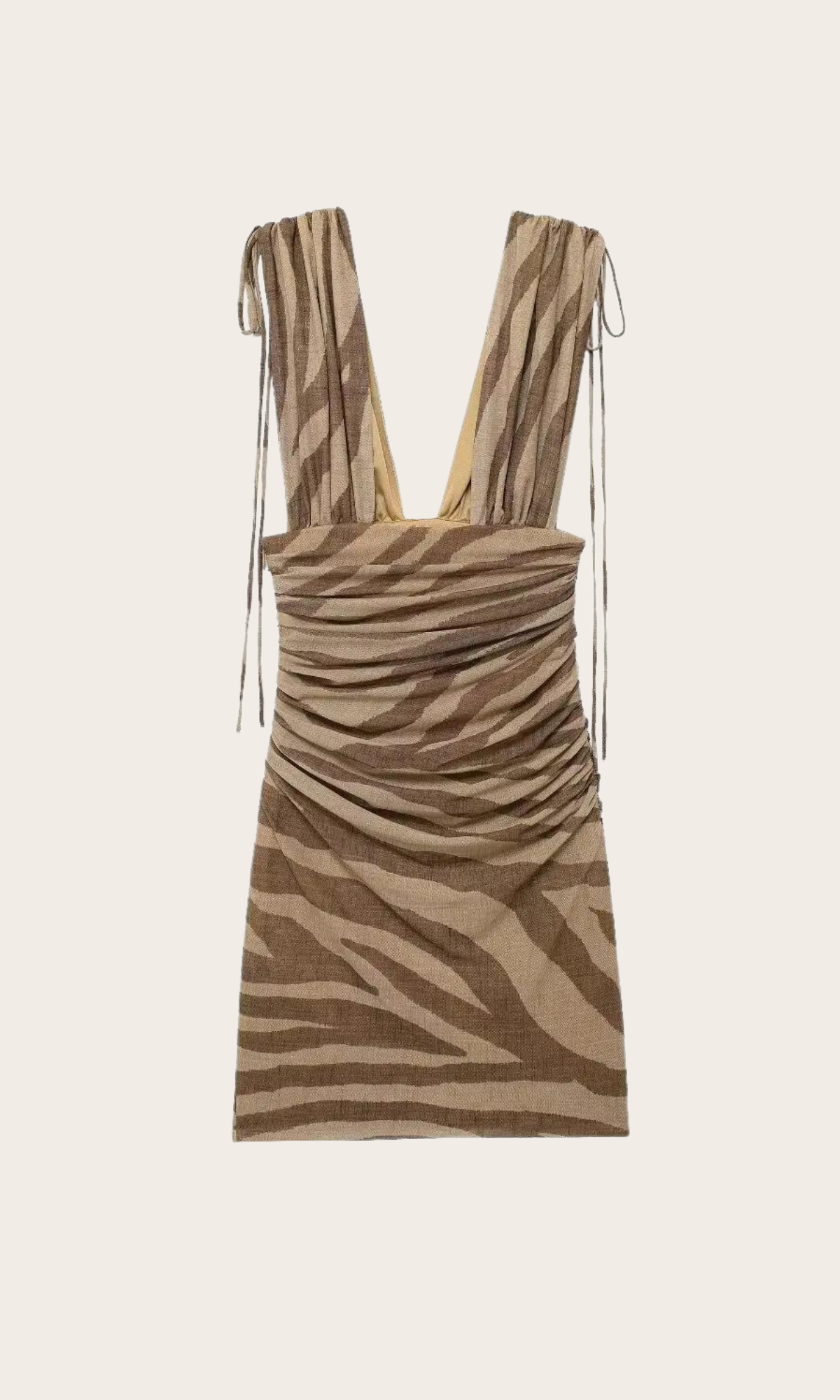 ZEBRA: Elegantes Zebra-Print Mini- Kleid