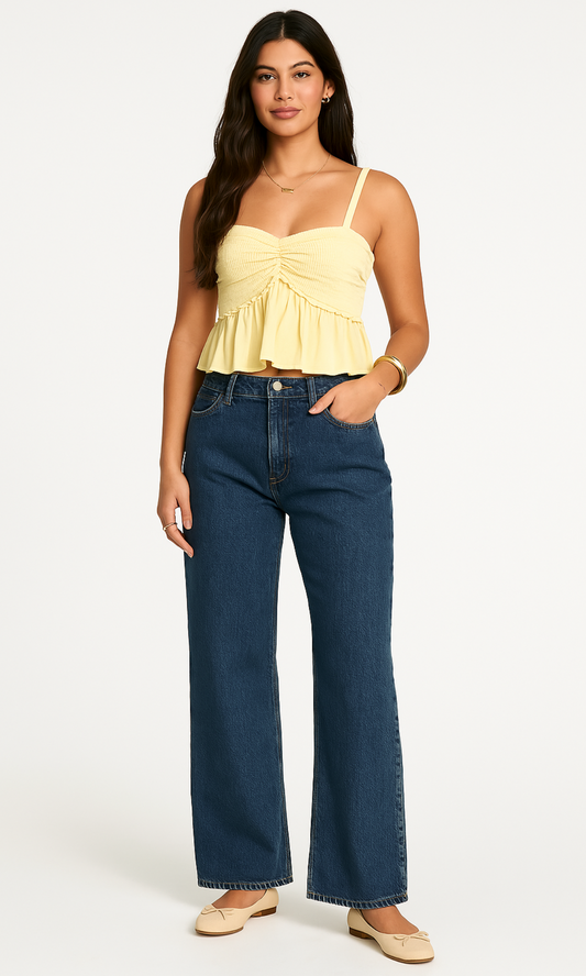 LAMIA Top – Butter Yellow