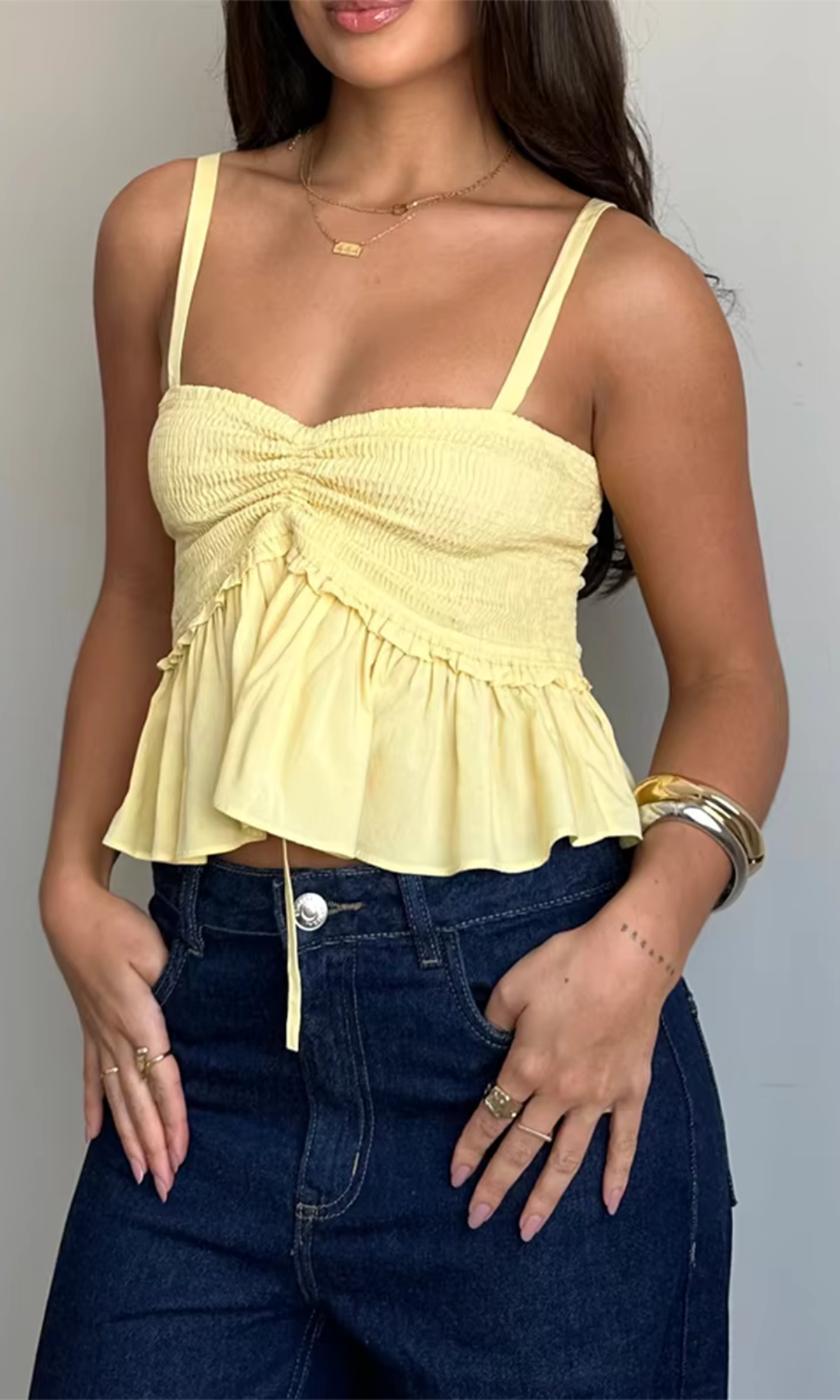 LAMIA Top – Butter Yellow