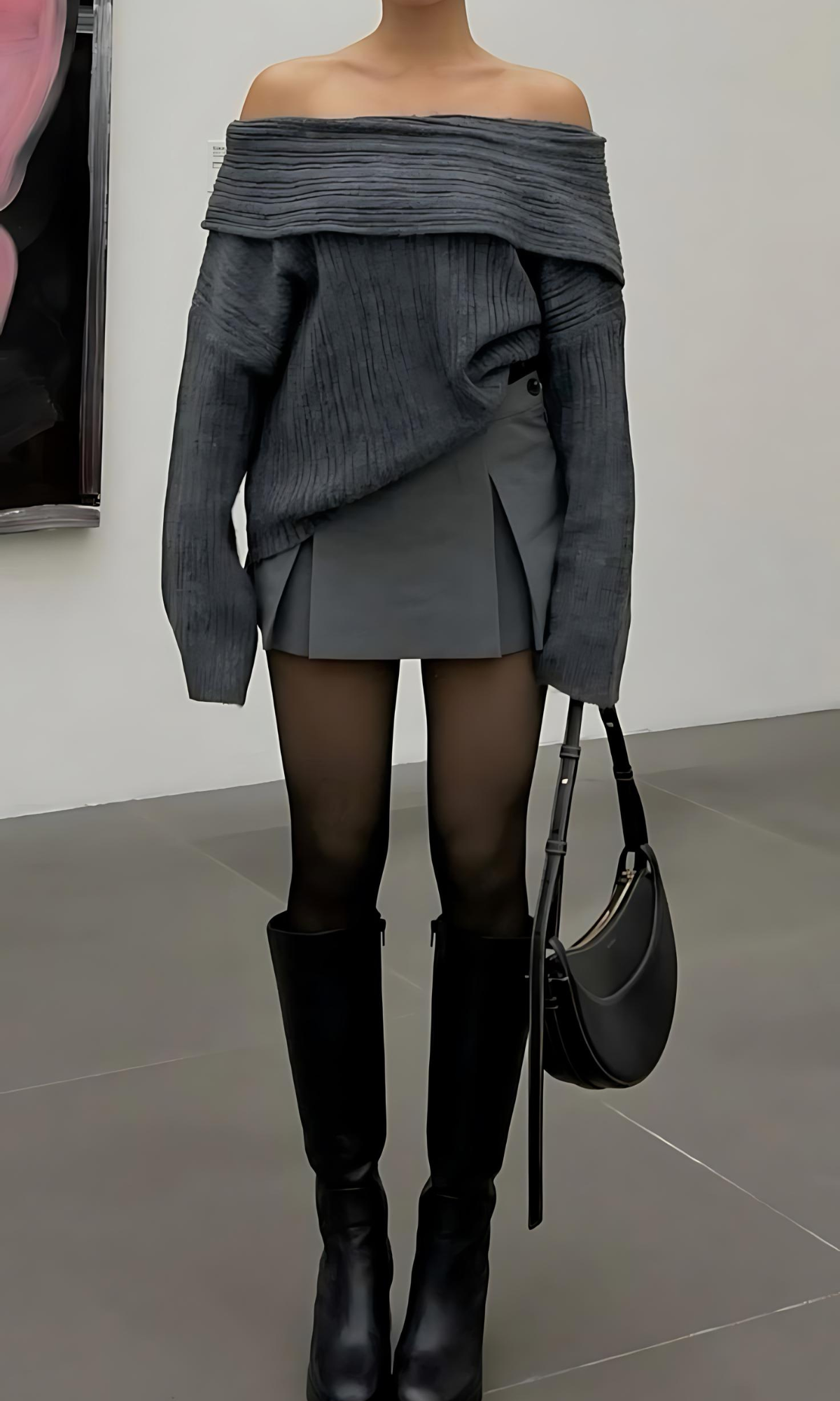LENA Mini-Skort in Grau