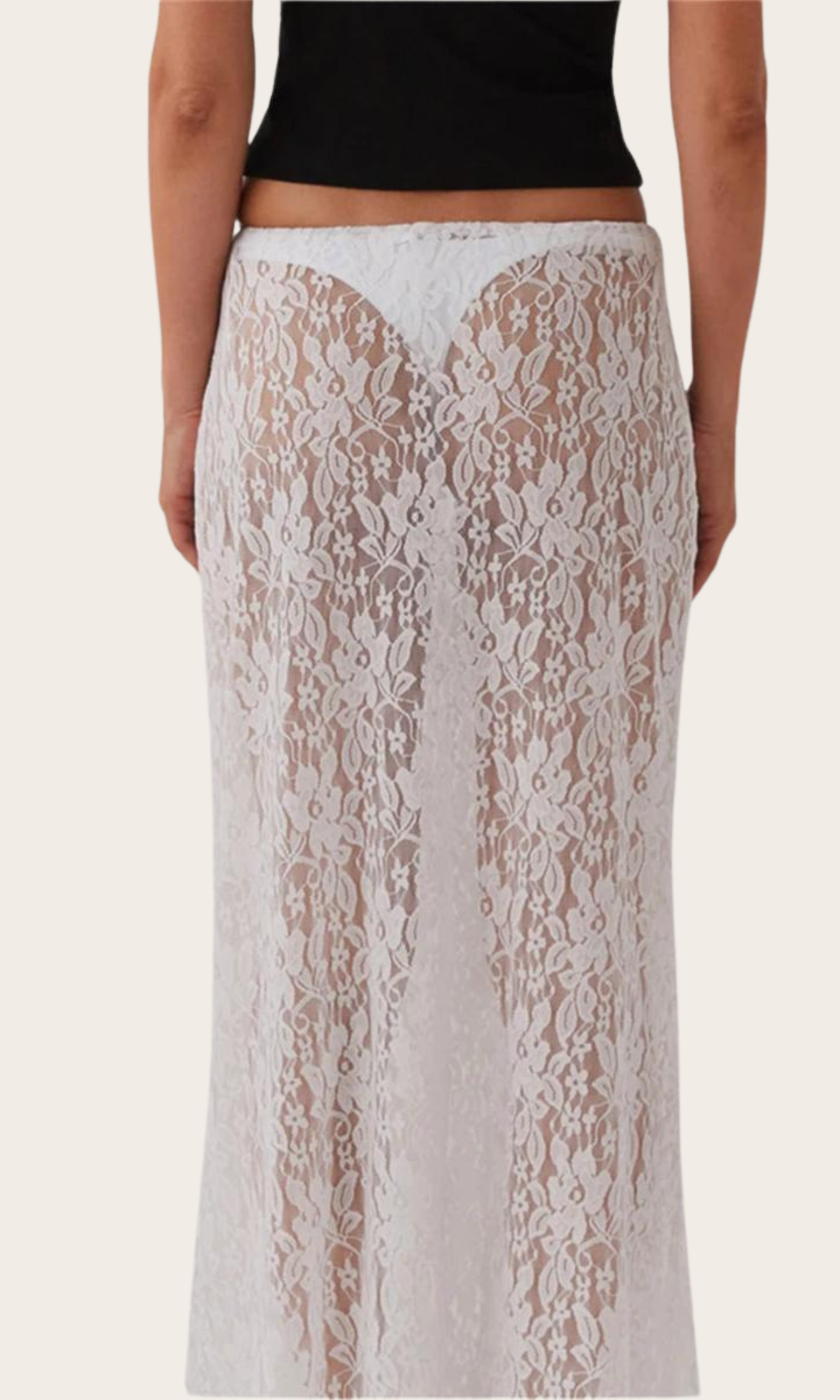 MIA: Maxi-Skirt im transparenten Spitzenlook