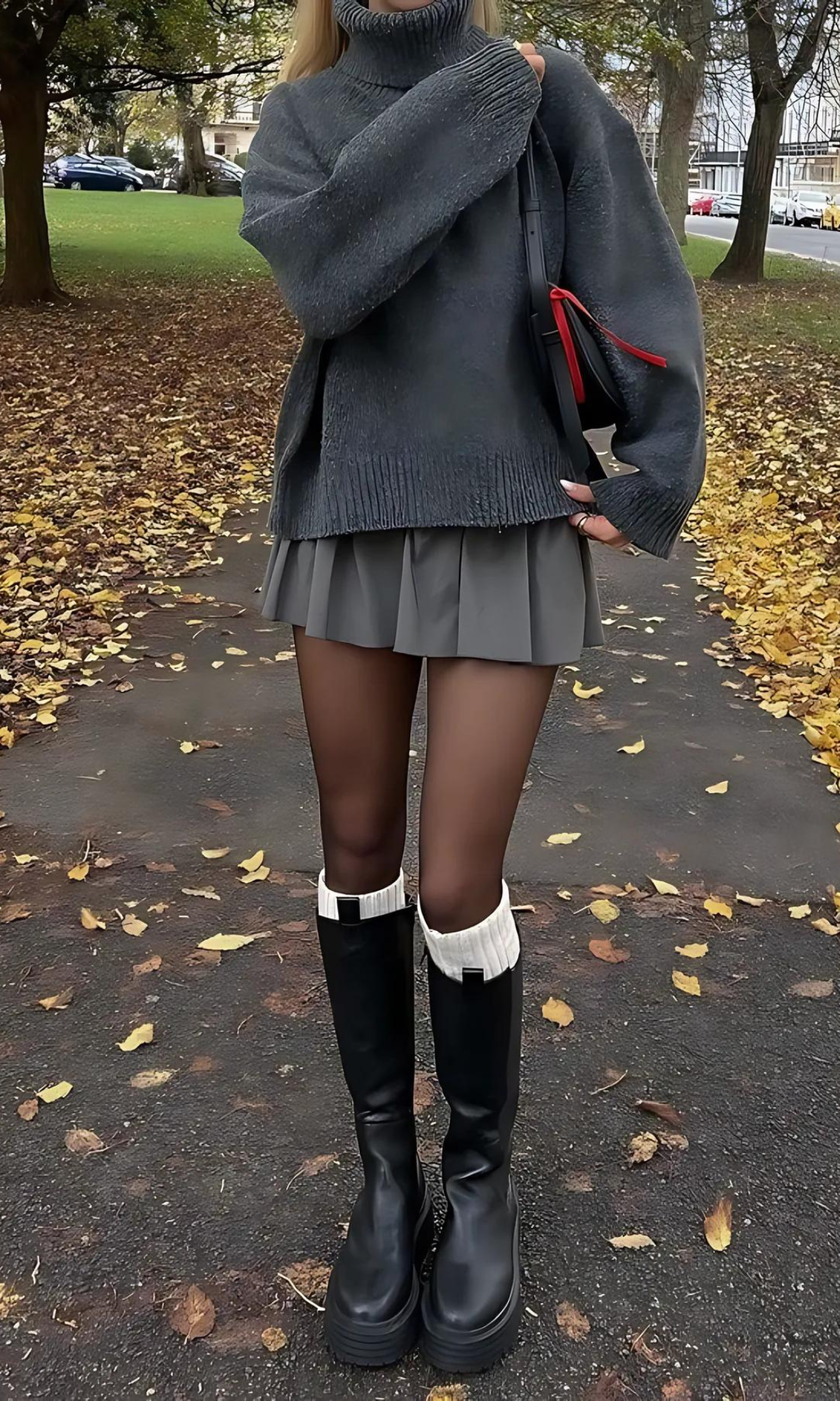 LENA Mini-Skort in Grau