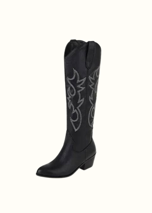 ROSIE: Eleganter Cowboy-Stiefel, hoch geschnitten