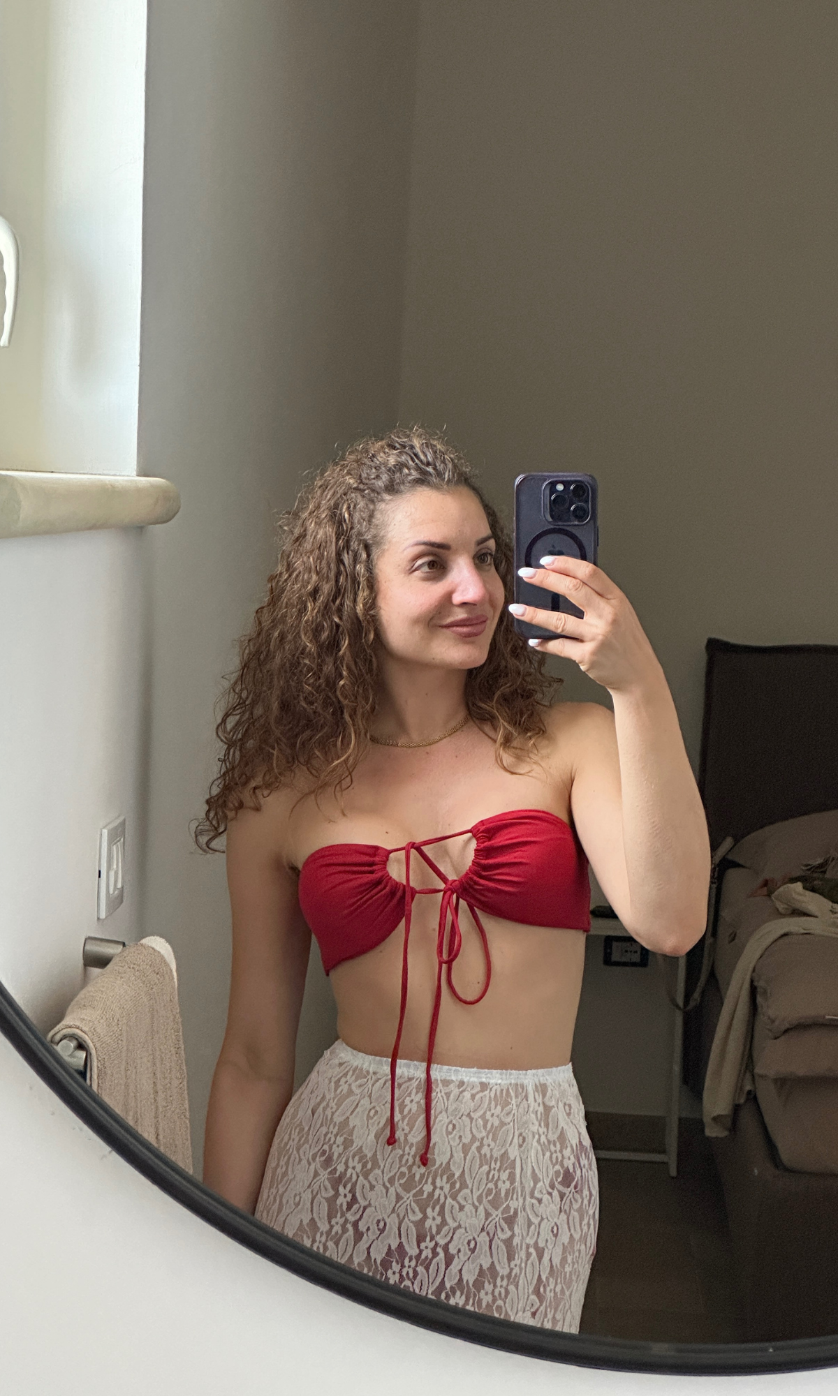 MIA: Maxi-Skirt im transparenten Spitzenlook