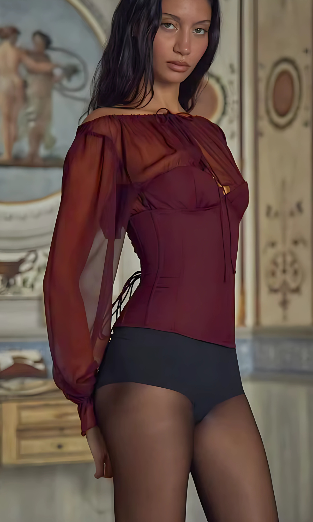 SOLEA Korsett Bluse
