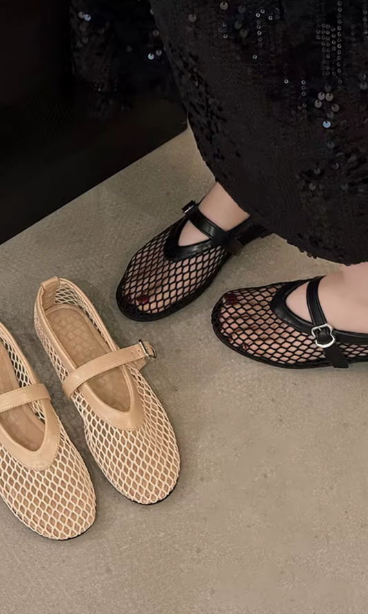 NELLA Netz Ballerinas