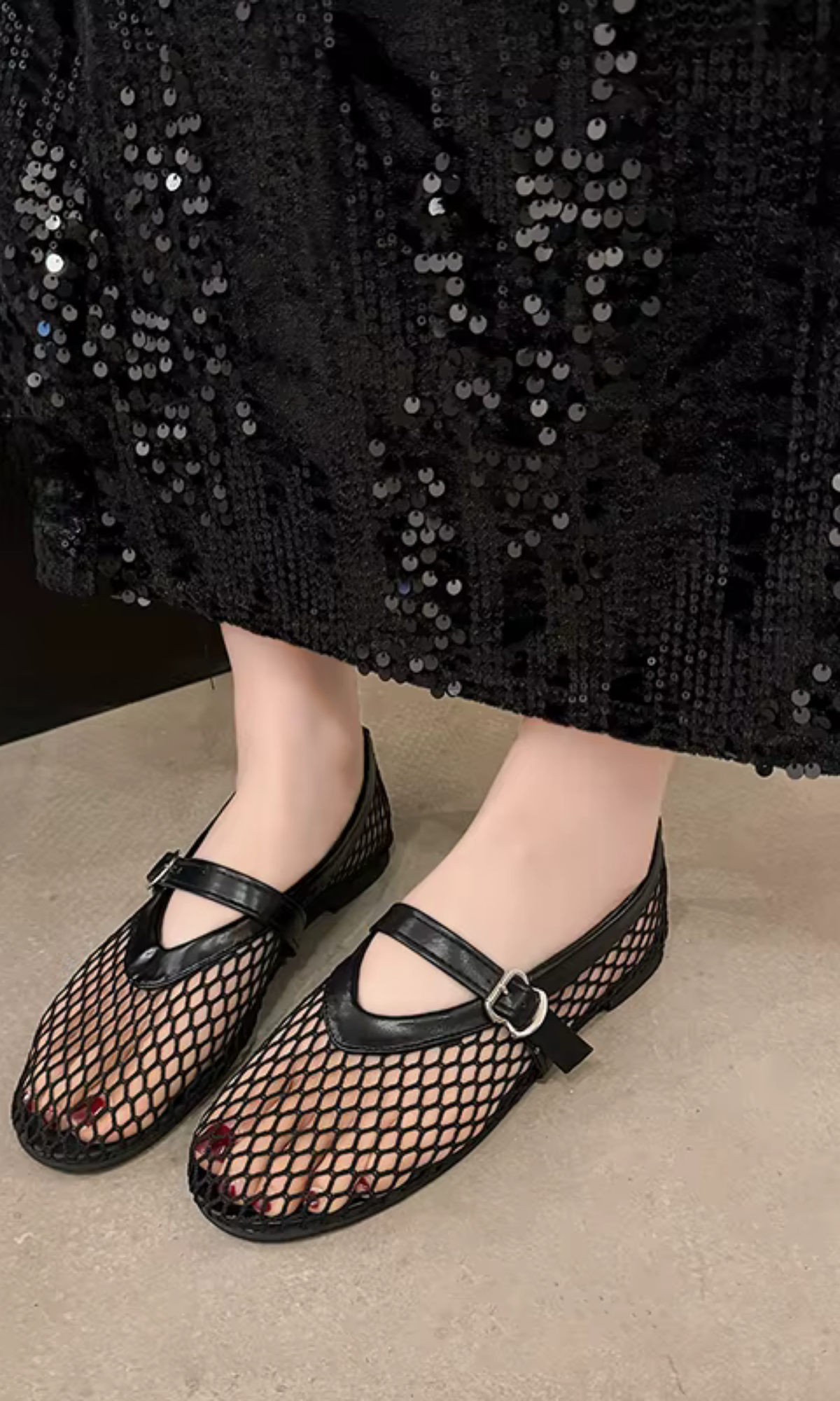 NELLA Netz Ballerinas