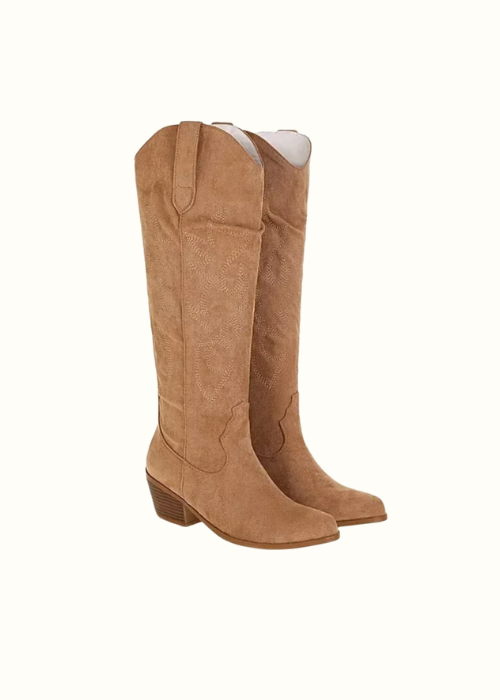 ROSIE: Eleganter Cowboy-Stiefel, hoch geschnitten